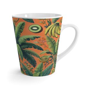 Latte White Mug - More Tropical Fruit, Orange