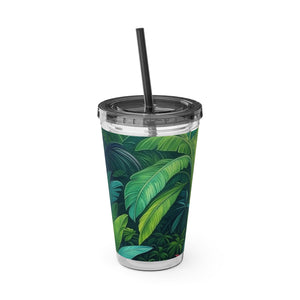 Tropical Tumbler with Straw | 16 oz:  Sleeping Spot