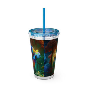 Tropical Tumbler with Straw | 16 oz: Flight School