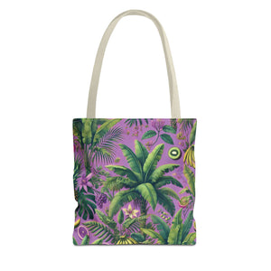 More Tropical Fruit/Deep Lilac Tote Bag - 3 Sizes