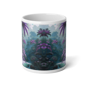 Jumbo Mug, 20oz, Sleeping Beauty Parrot Purple | Tropical Coffee Cup