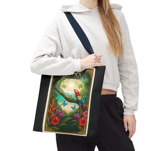 Tote Bag — Parrot Friends at Seashore, TLC Logo