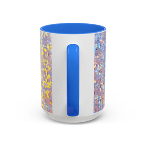 Colorful Mugs (11oz, 15oz), Disco White Nautilus Macro