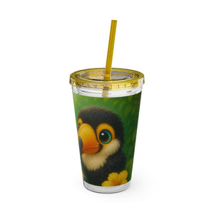 Tropical Tumbler with Straw | 16 oz: Baby Toucans