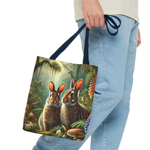 Tropical Sumatran Rabbits Tote Bag - 3 Sizes