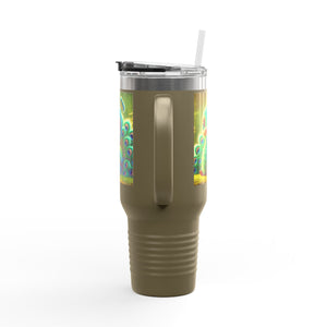 Insulated Travel Mug, 40oz / Baby Peacock - Perfect for Outdoor Adventures