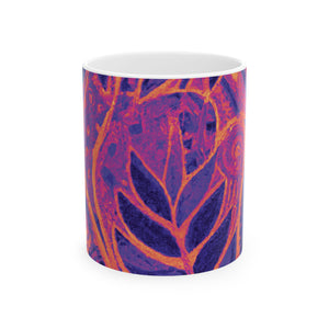 Ceramic White Mug - 11oz & 15oz, Amazon Whimsy, Heatwave