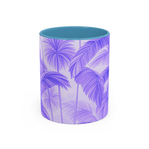 Accent Coffee Mug (11, 15oz), 8 Colors - Palm Serenity, Lilac