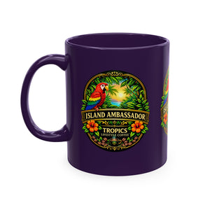 Tropical Parrot Coffee Mug — "Island Ambassador" Ceramic Cup