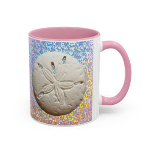 Colorful Mugs (11oz, 15oz), Disco Sand Dollar