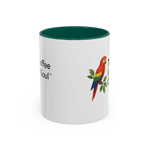 Tropics Lifestyle Coffee Mug — Colorful Macaw Parrot 11oz