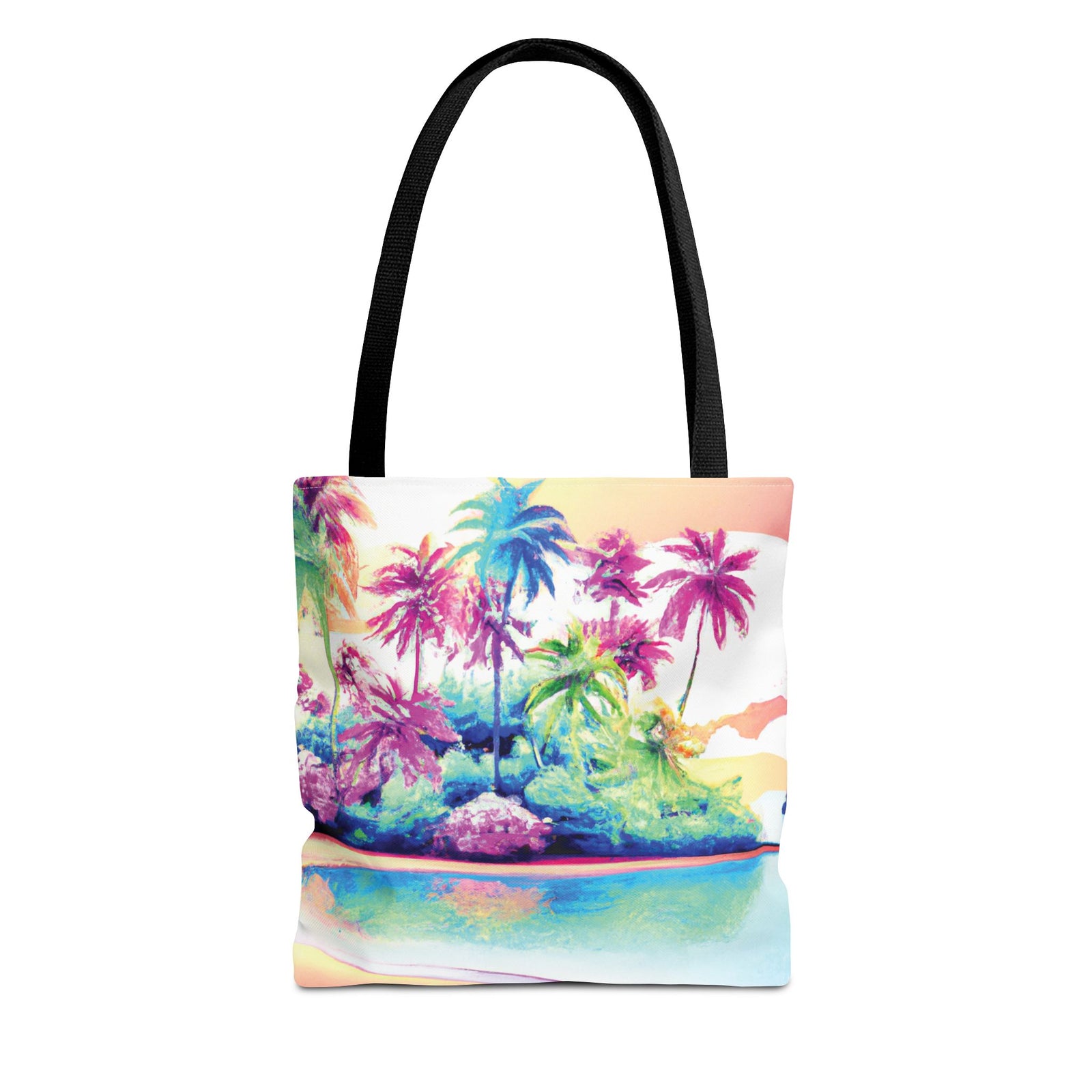 Watercolor Beach Tote Bag - 3 Sizes