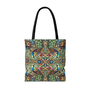 Kaleido Peacock Royals Tote Bag - 3 Sizes