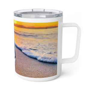 10oz Insulated Coffee Mug — Sunrise Beach Crystal Ball