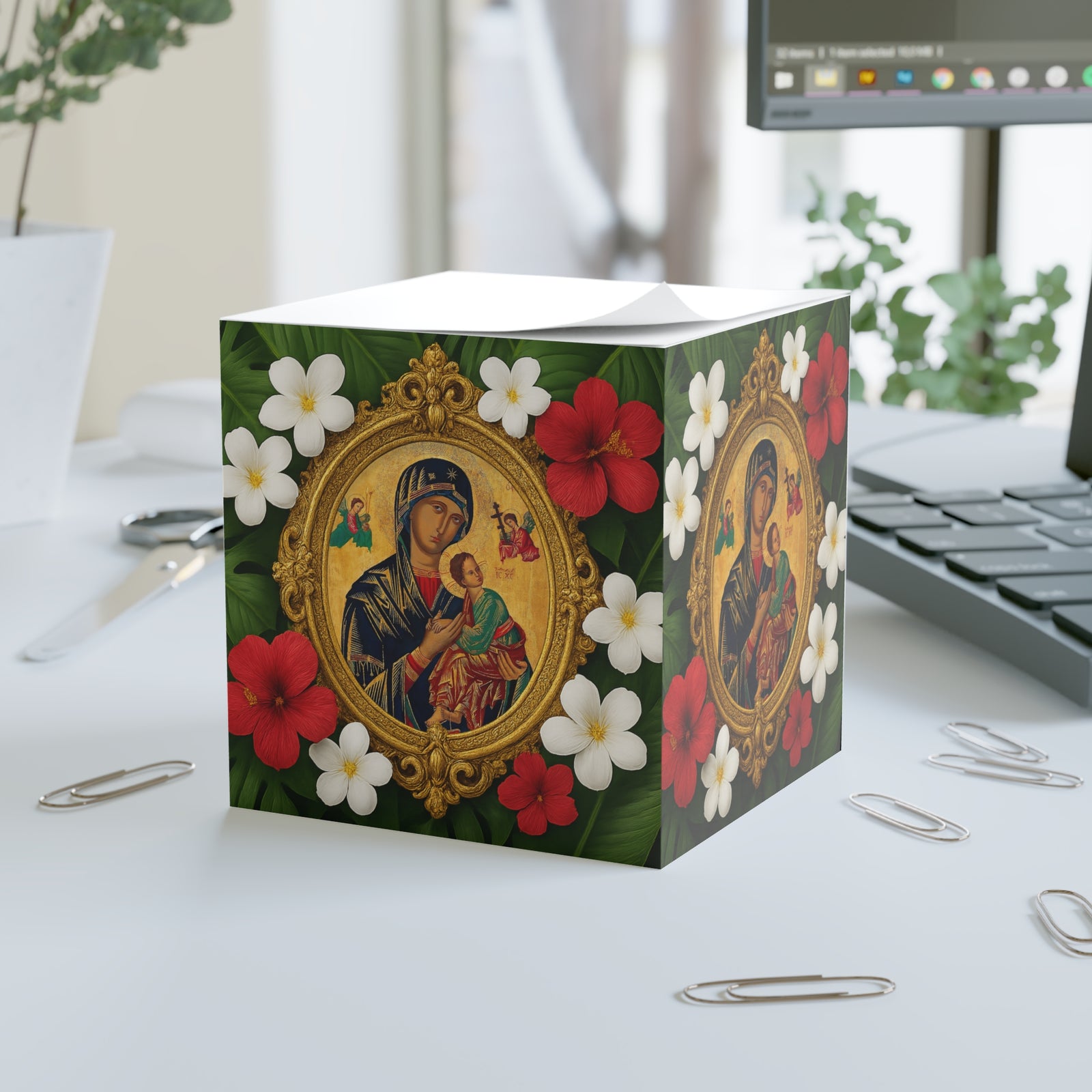 Religious Note Cube - Our Lady of Perpetual Help