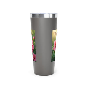 22oz Insulated Tumbler/Vacuum Copper Travel Cup — Coffee Flower