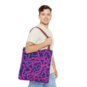 Coral Threads/Heatwave Tote Bag - 3 Sizes