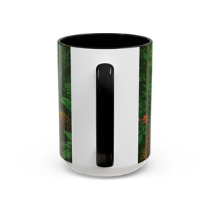 Accent Coffee Mug (11, 15oz), 8 Colors - UFO and Jaguars