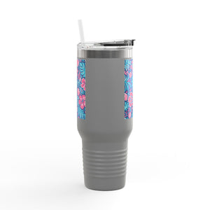 Insulated Travel Mug, 40oz / Beach Dreams, Turquoise