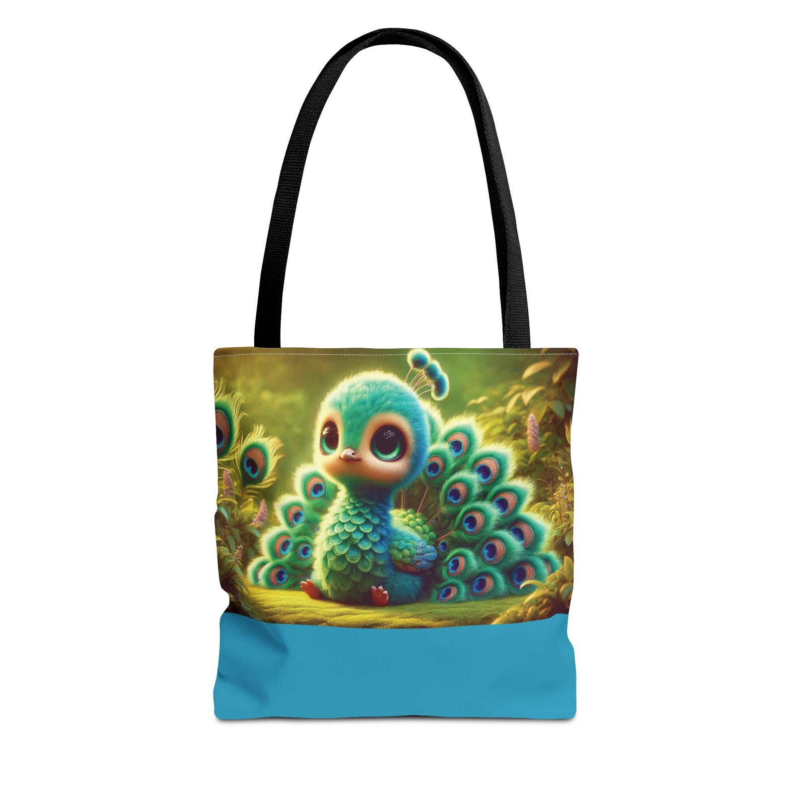 Baby Peacock Trio Tote Bag - 3 Sizes