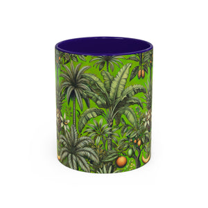 Accent Color Coffee Mug, Many Colors - 11oz & 15oz / Tropical Fruit, Green