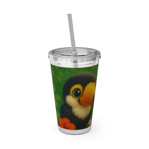 Tropical Tumbler with Straw | 16 oz: Baby Toucans