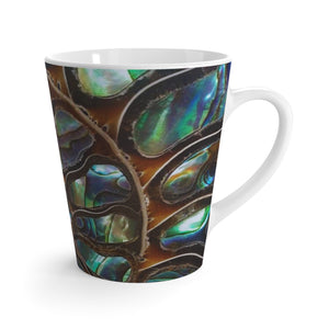 Latte White Mug - Perfect for Coffee Enthusiasts / Ammonite and Abalone