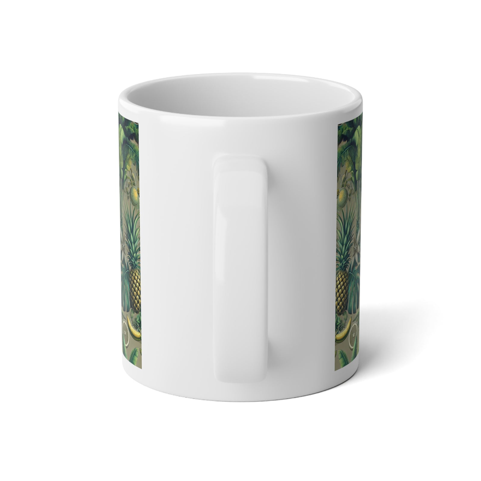 Jumbo Mug, 20oz, More Tropical Fruit, Taupe | Tropical Coffee Cup