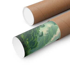 Tropics Lifestyle Coffee Poster — Rainforest Mist Matte Vertical Print