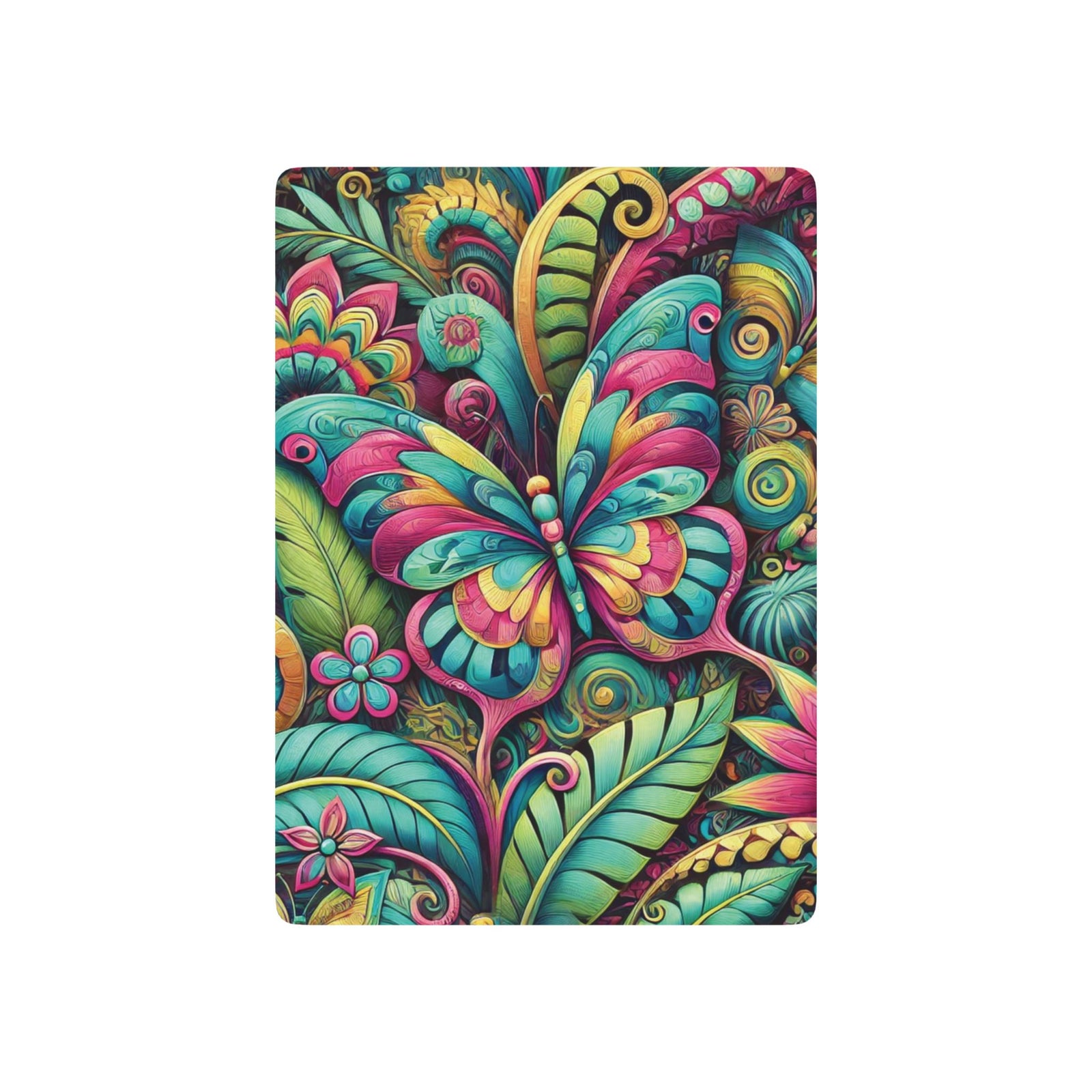 Poker Playing Cards - Rainforest Butterfly Pop