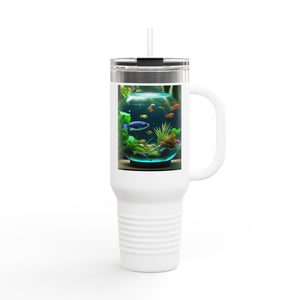 Insulated Travel Mug, 40oz / Tropical Fish Bowl #1 - Perfect for Outdoor Adventures