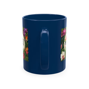 Tropical Coffee Mug, 11 oz — Ceramic Tropics Lifestyle Coffee Colorful Logo