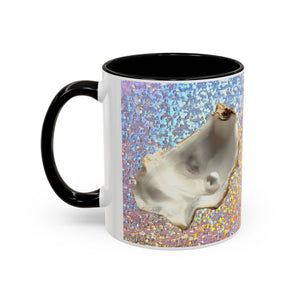 Colorful Mugs (11oz, 15oz), Disco White Pearl Oyster