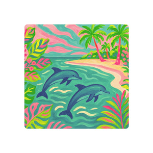 Metal Art Sign/Wall Decor — Jumping Dolphins