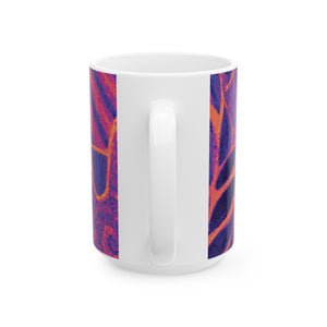 Ceramic White Mug - 11oz & 15oz, Amazon Whimsy, Heatwave