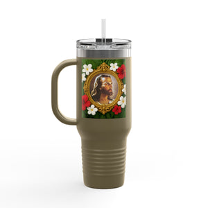 Religious Insulated Travel Mug, 40oz / "Head of Christ" Jesus Portrait - Perfect for Outdoor Adventures