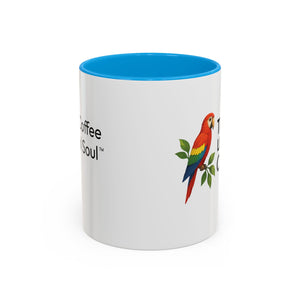 Tropics Lifestyle Coffee Mug — Colorful Macaw Parrot 11oz