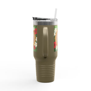 Religious Insulated Travel Mug, 40oz / "Head of Christ" Jesus Portrait - Perfect for Outdoor Adventures