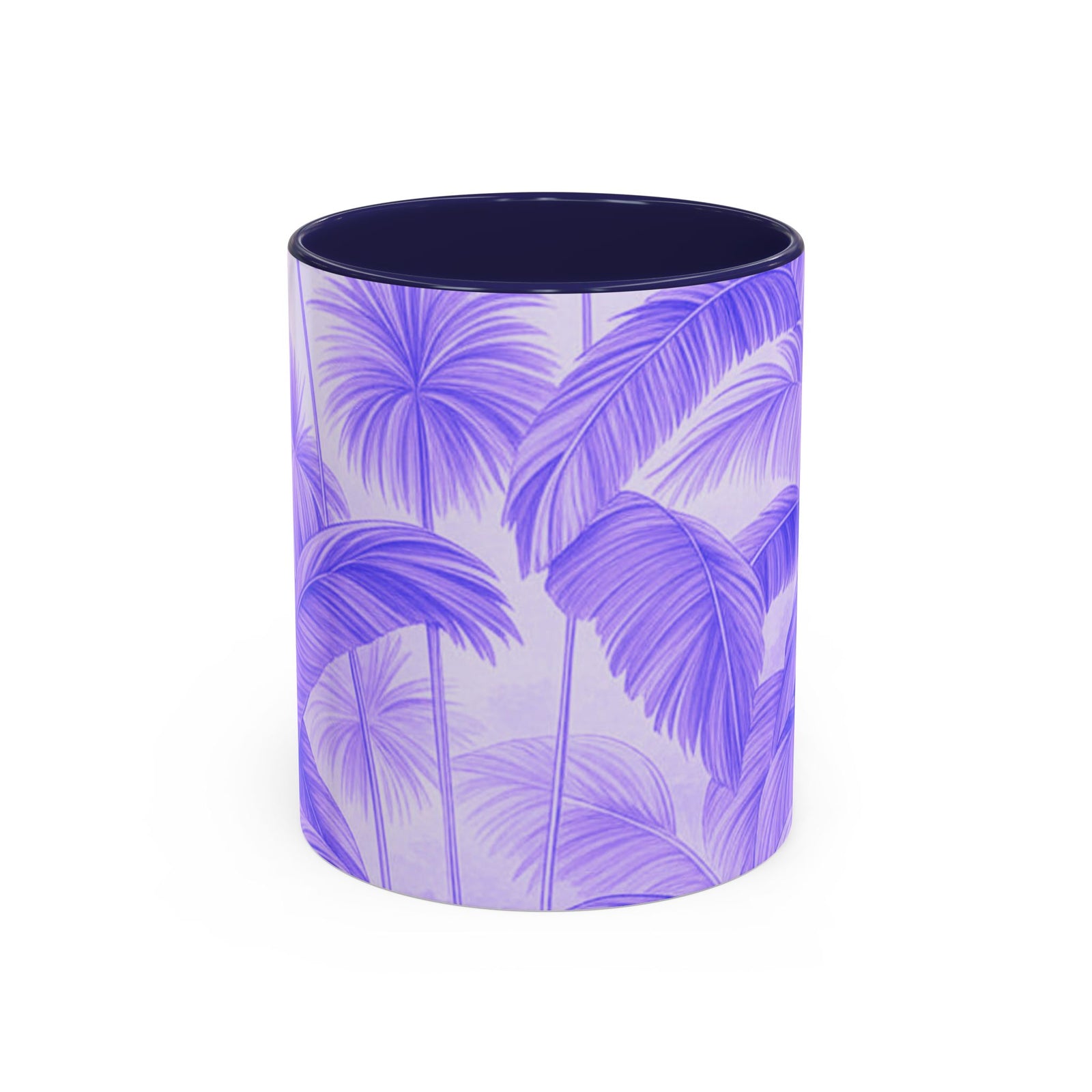 Accent Coffee Mug (11, 15oz), 8 Colors - Palm Serenity, Lilac
