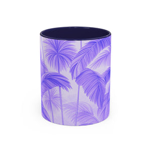 Accent Coffee Mug (11, 15oz), 8 Colors - Palm Serenity, Lilac