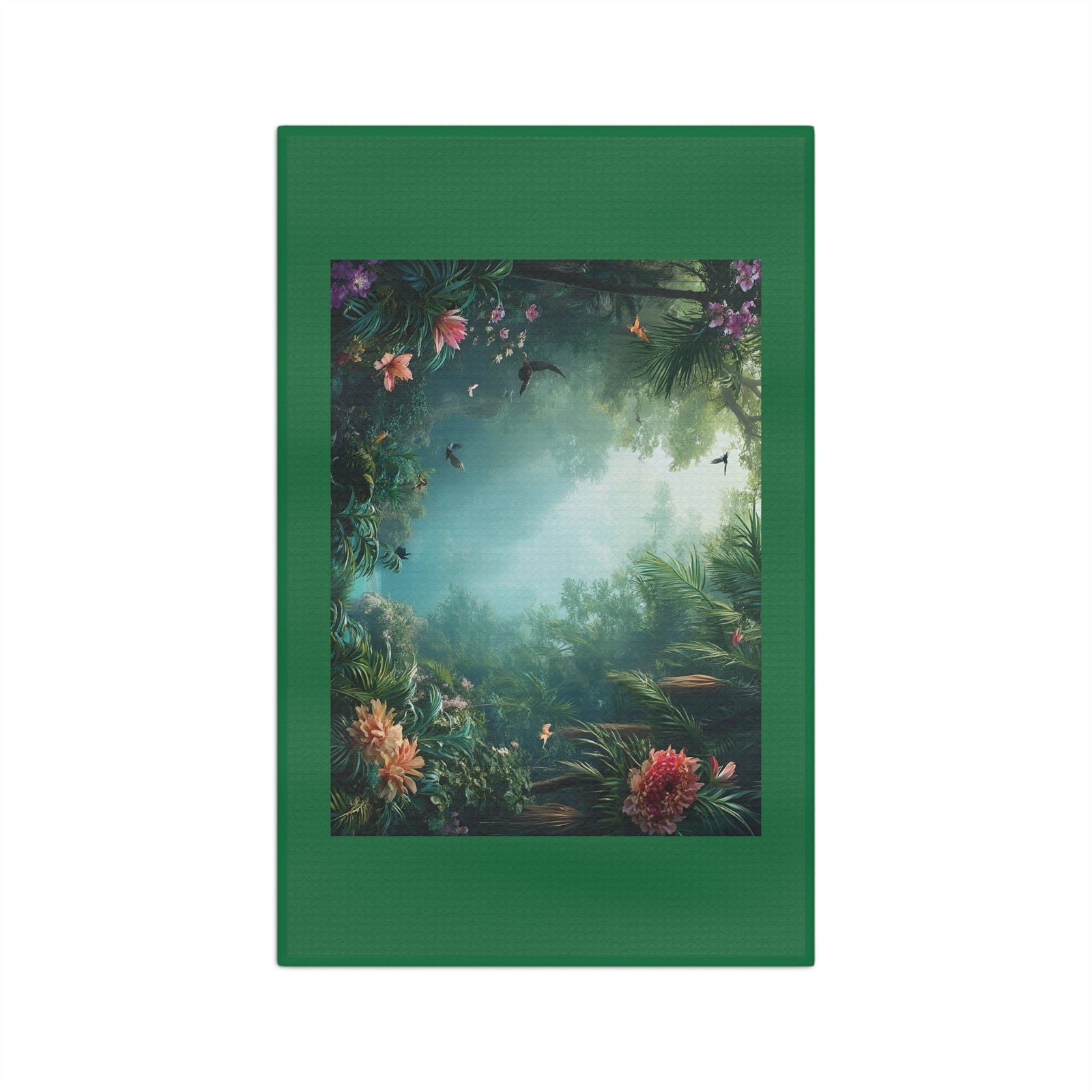 Tropical Microfiber Coffee/Tea Towel ~ Another Day in Paradise, Rainforest