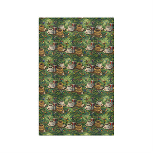 Tropical Microfiber Coffee/Tea Towel –Hummingbirds & Coffee