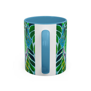 Accent Coffee Mug (11, 15oz), 8 Colors - Amazon Whimsy, Green