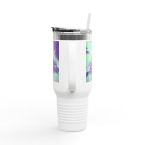 Insulated Travel Mug, 40oz / Palm Glow Minty - Perfect for Outdoor Adventures