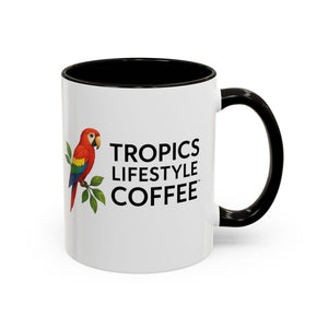 Tropics Lifestyle Coffee Mug — Colorful Macaw Parrot 11oz