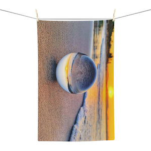 Microfiber Coffee/Tea Towel ~ Beach Sunset Crystal Ball