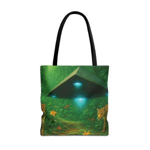 UFO and Jaguars Tote Bag - 3 Sizes