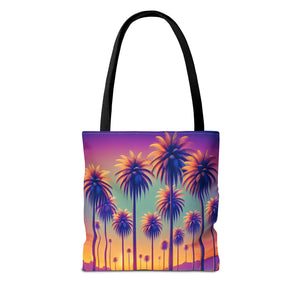 Sunset Palms Tote Bag - 3 Sizes