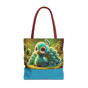 Baby Peacock Trio Tote Bag - 3 Sizes