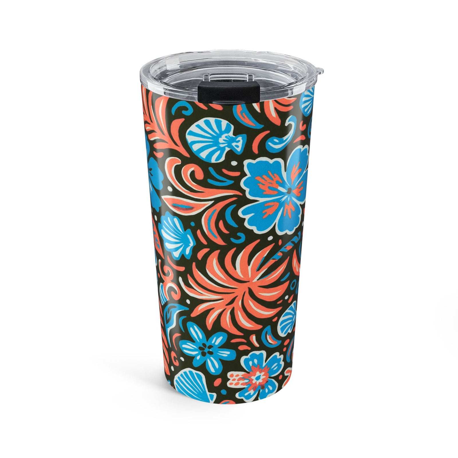20oz Tumbler ~ Blue & Coral Beach Dreams Insulated Travel Cup